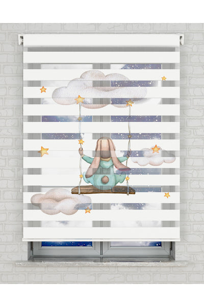 baskılı zebra perde