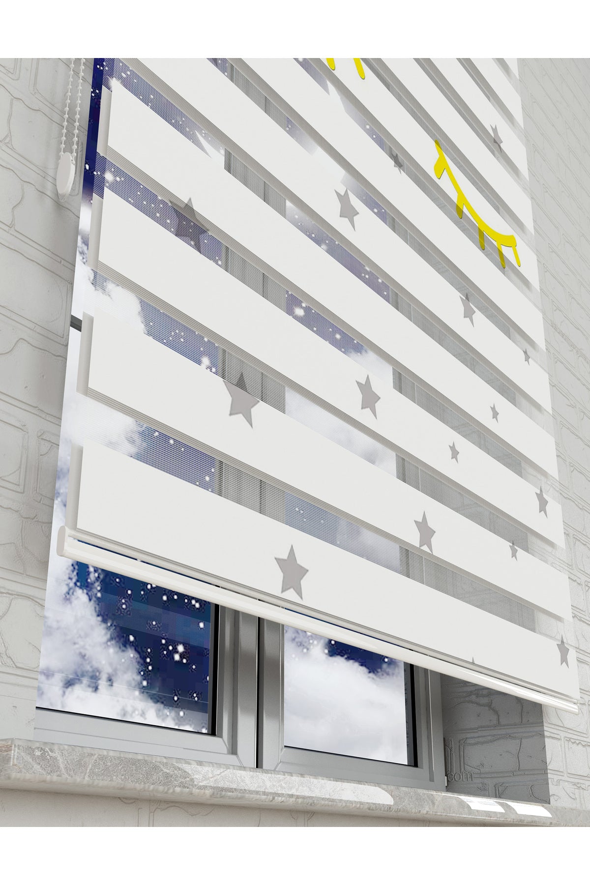 çocuk odası zebra perde