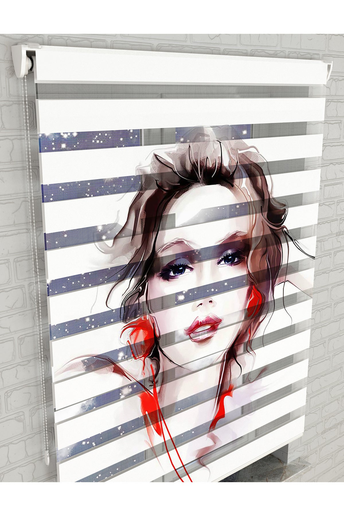 dijital baskılı zebra perde