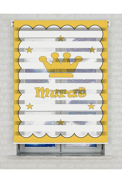 baskılı zebra perde