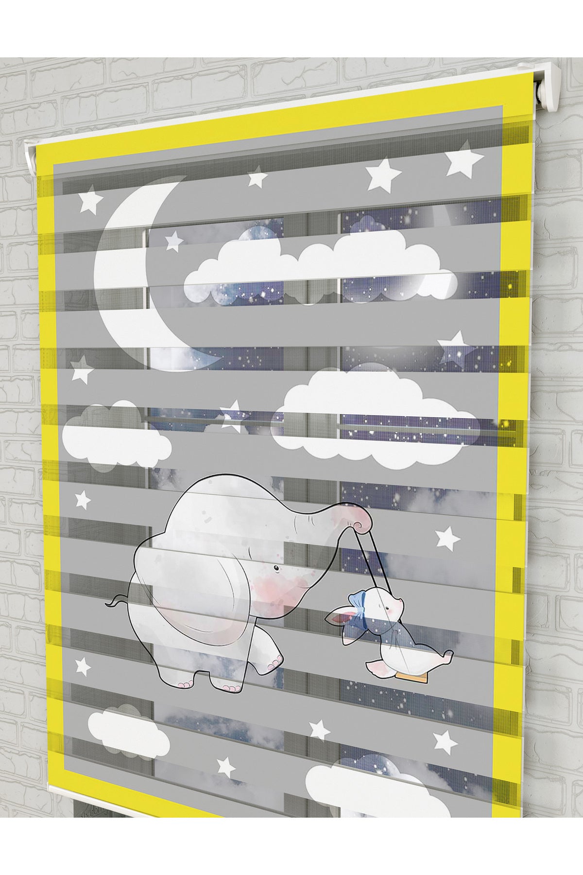 bebek odası zebra perde