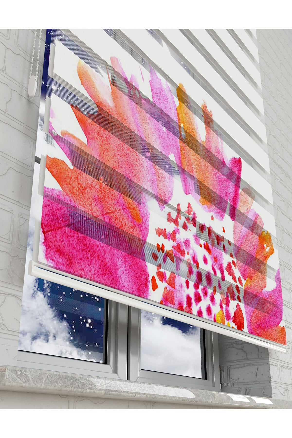 çocuk odası zebra perde