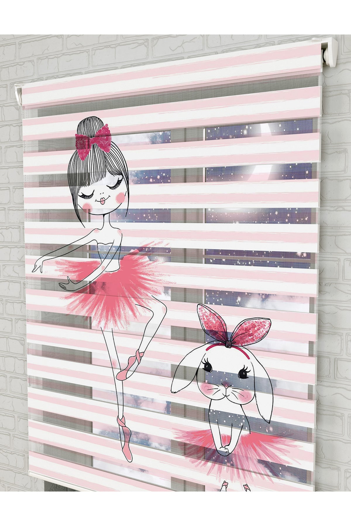 bebek odası zebra perde