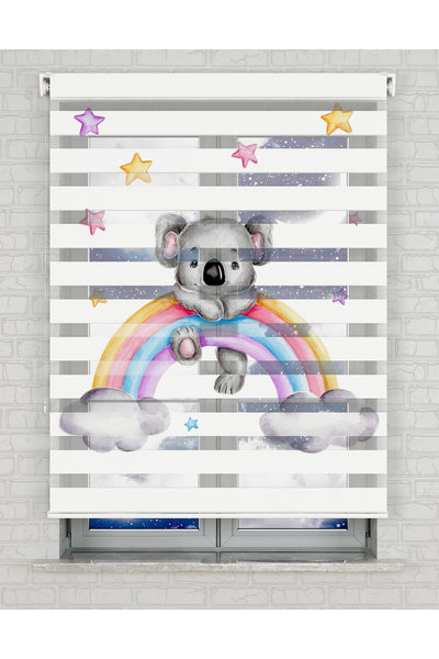 baskılı zebra perde