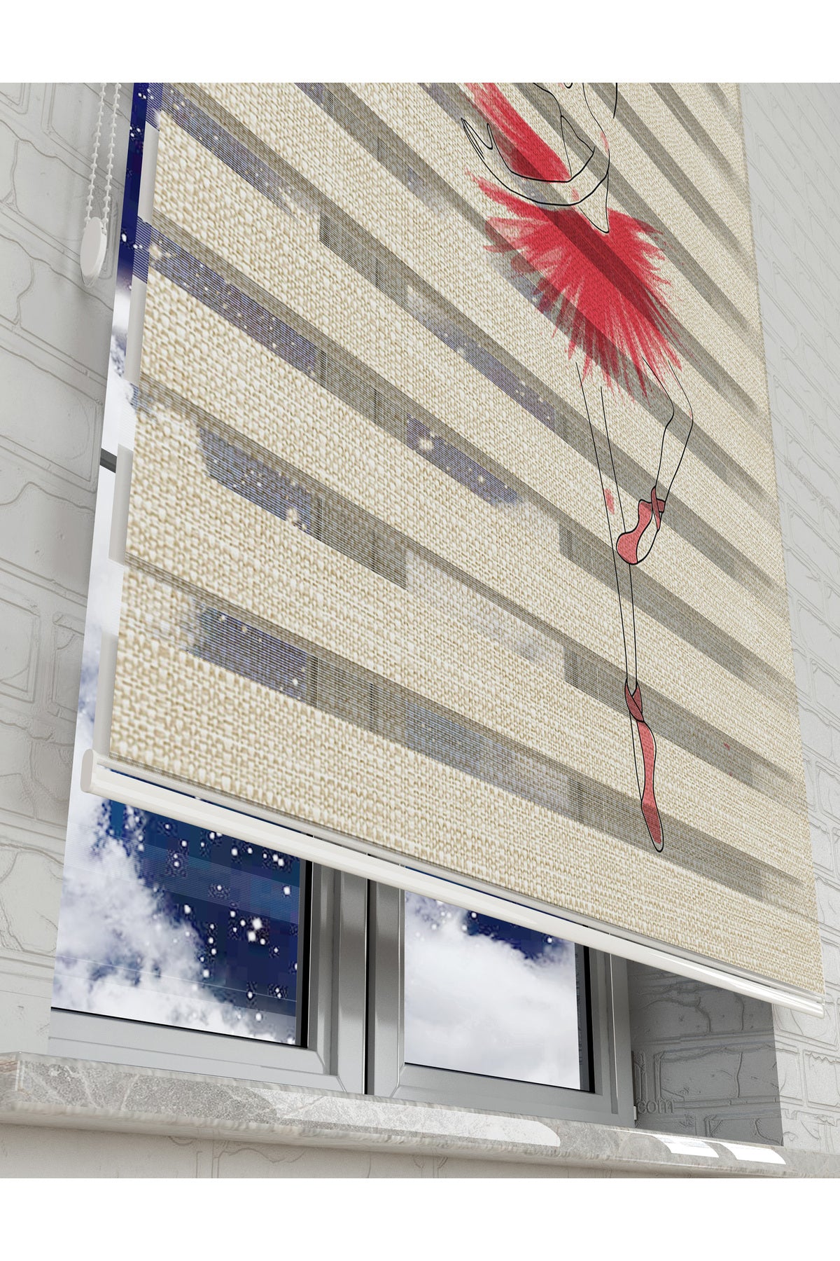 çocuk odası zebra perde