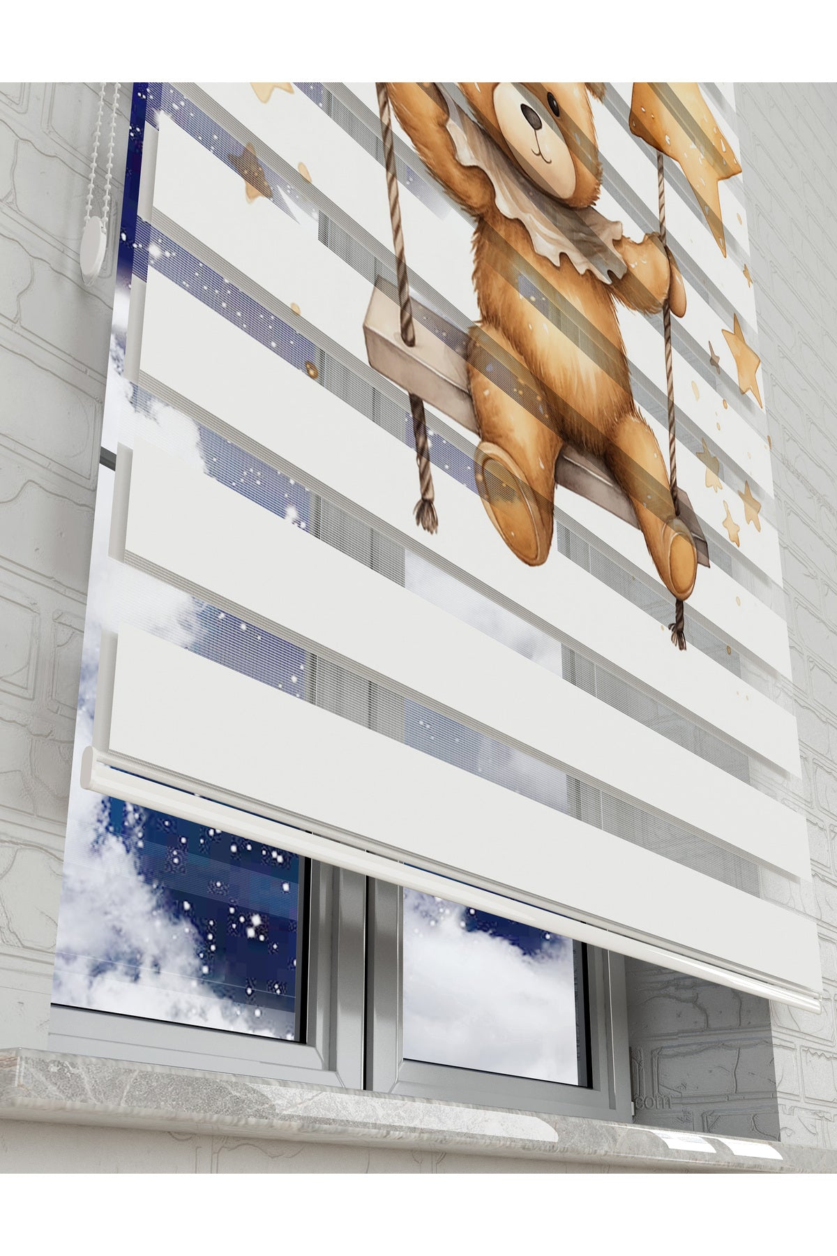 çocuk odası zebra perde