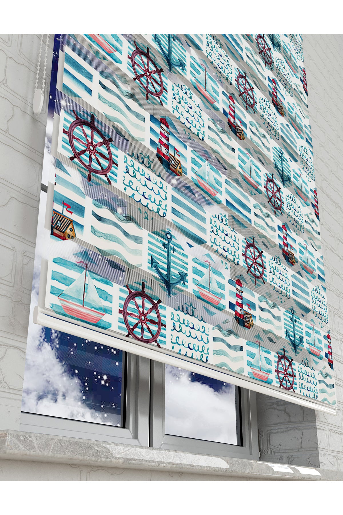 çocuk odası zebra perde