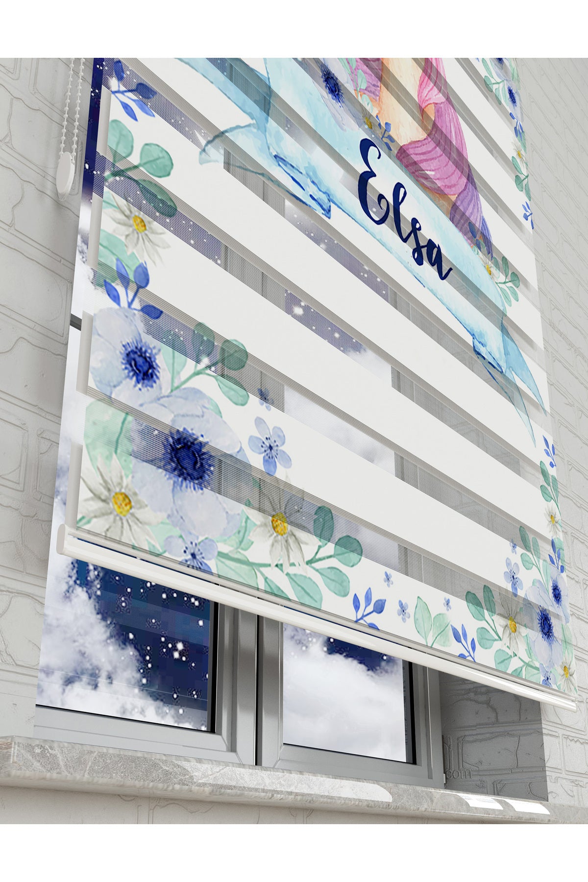 çocuk odası zebra perde