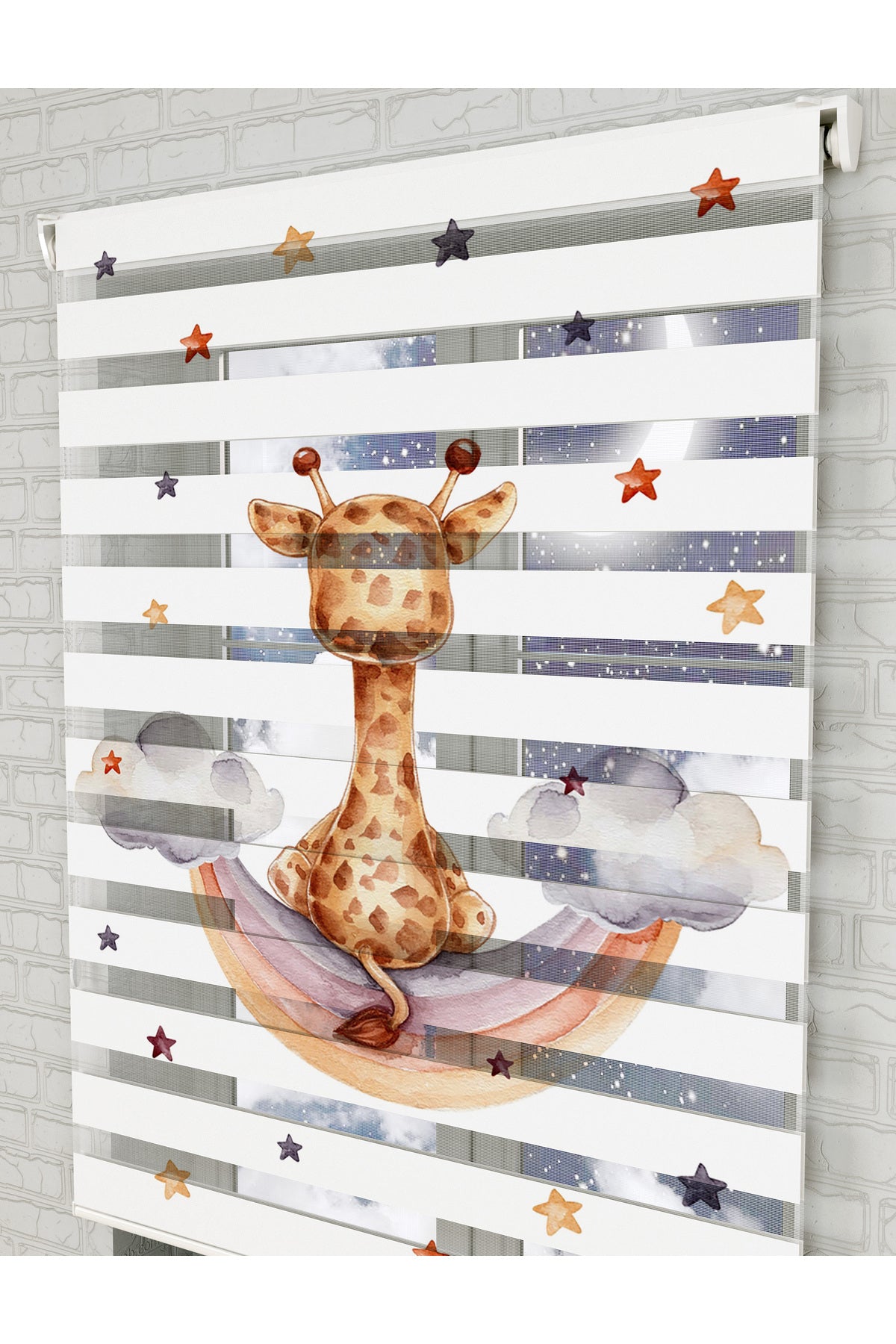 bebek odası zebra perde