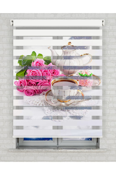 baskılı zebra perde