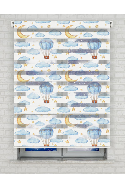 baskılı zebra perde