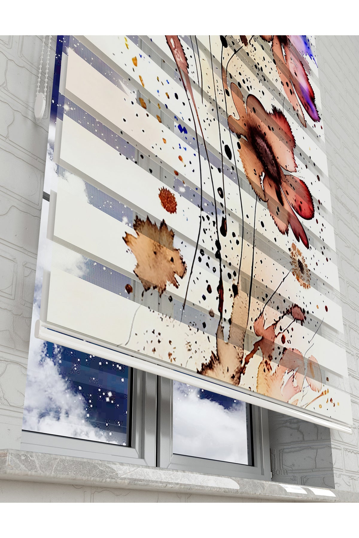 çocuk odası zebra perde