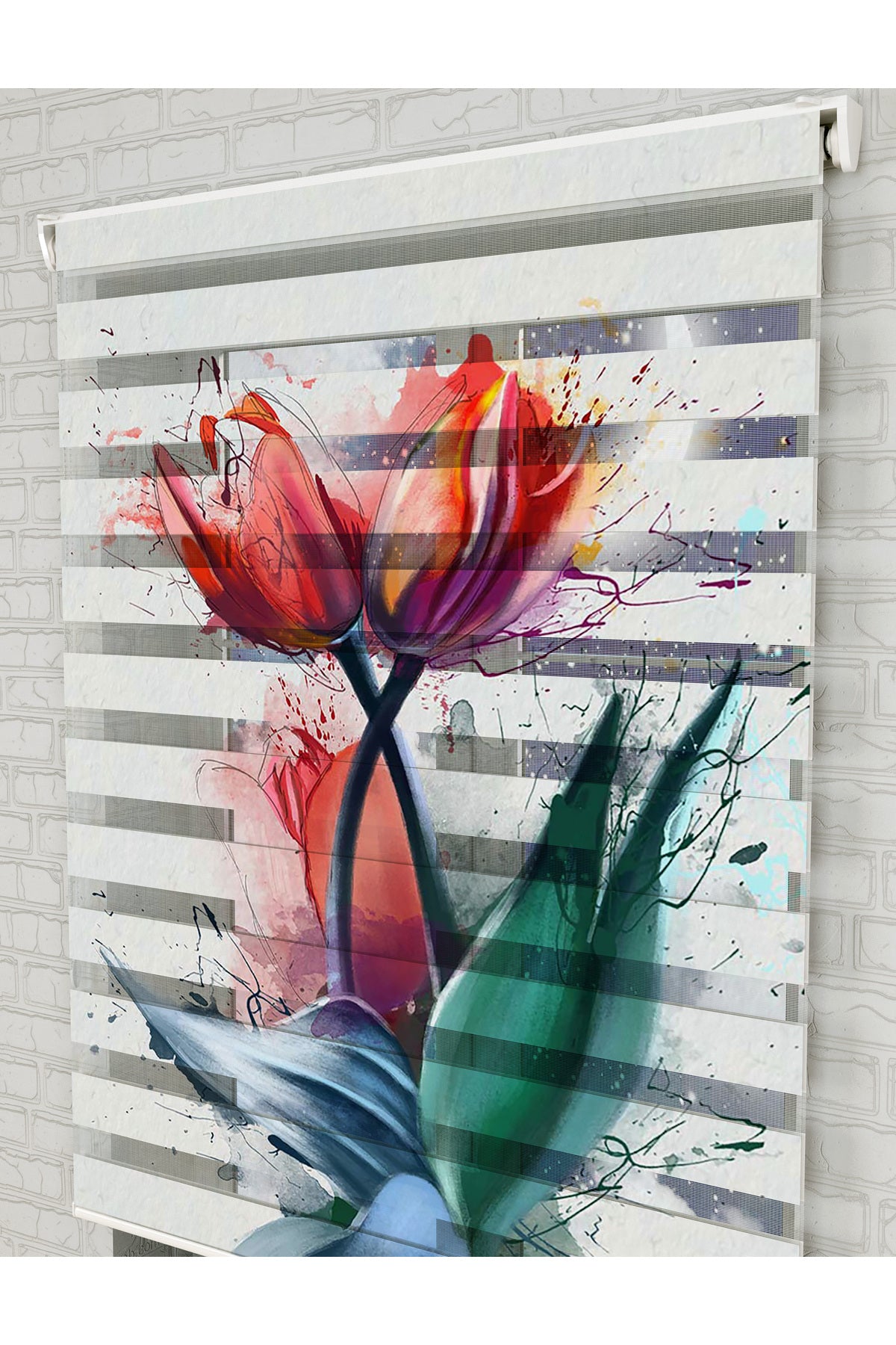 bebek odası zebra perde