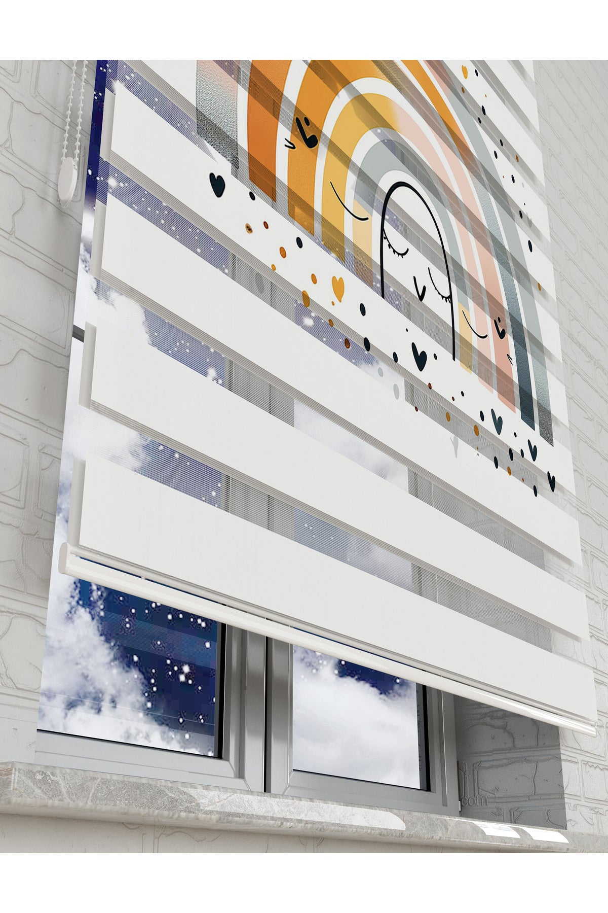 çocuk odası zebra perde