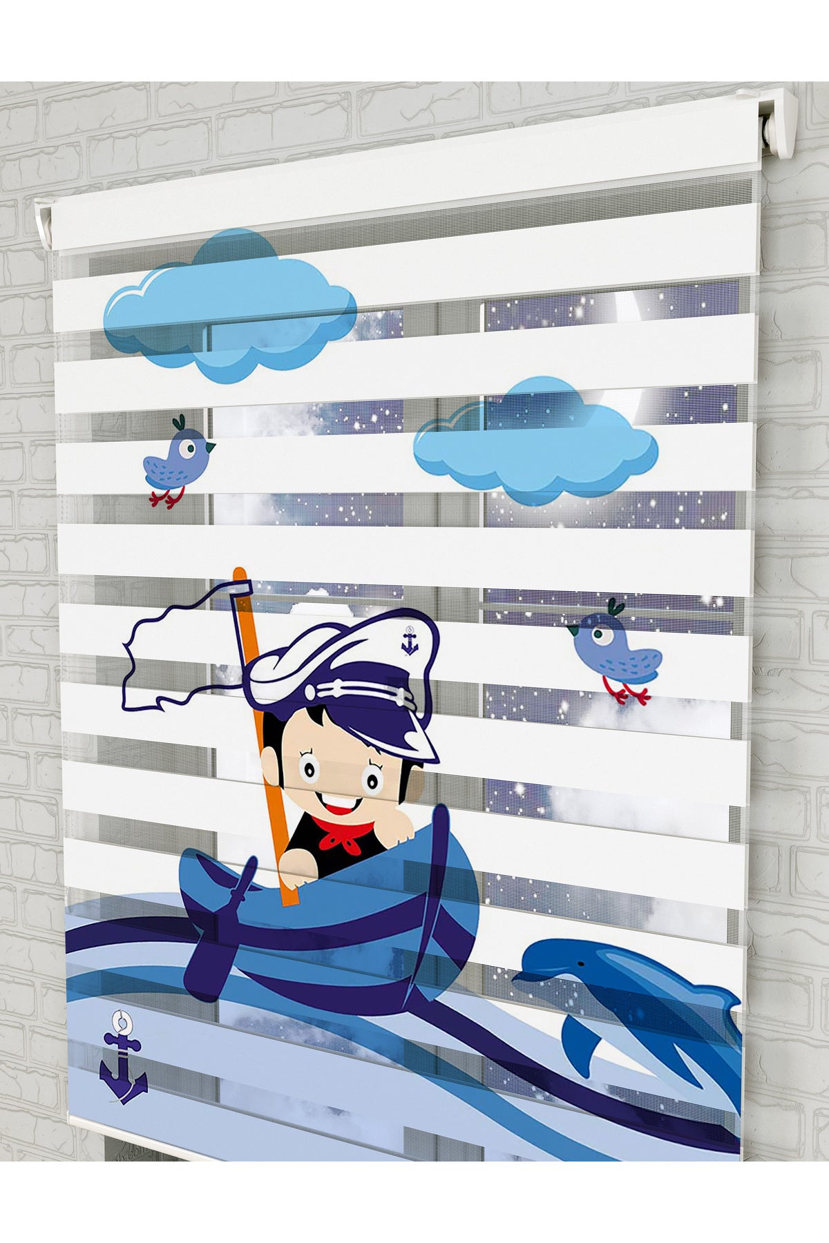 bebek odası zebra perde