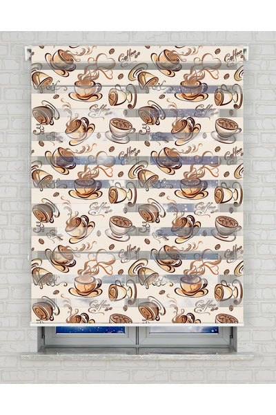 baskılı zebra perde