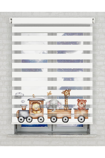 baskılı zebra perde