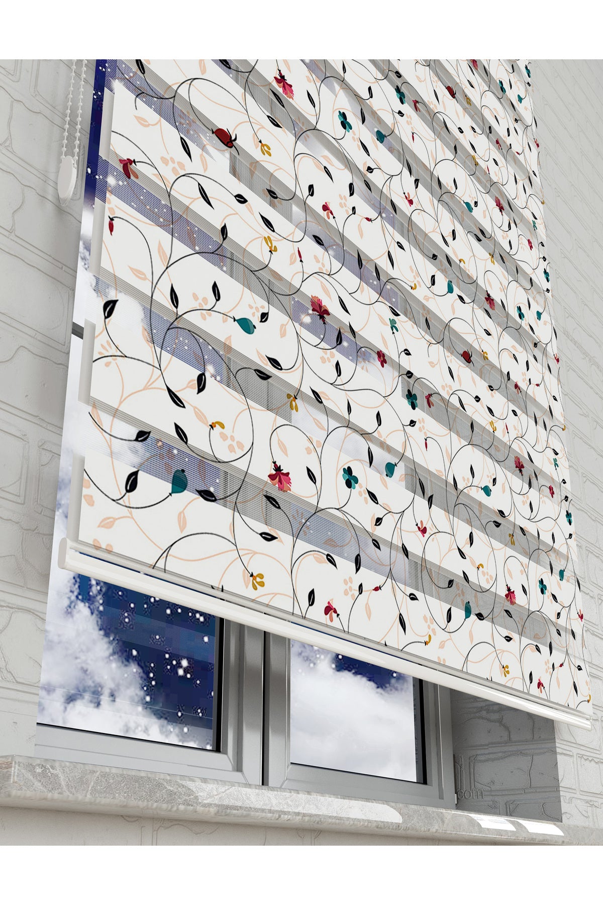 çocuk odası zebra perde