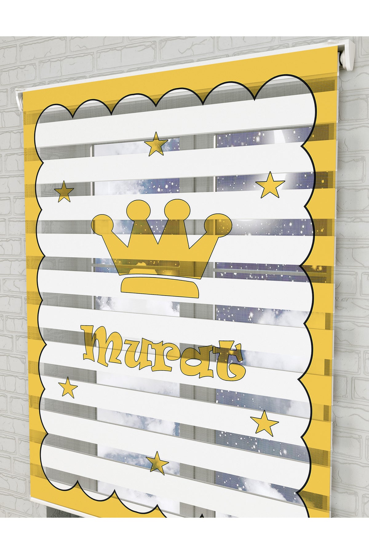 bebek odası zebra perde