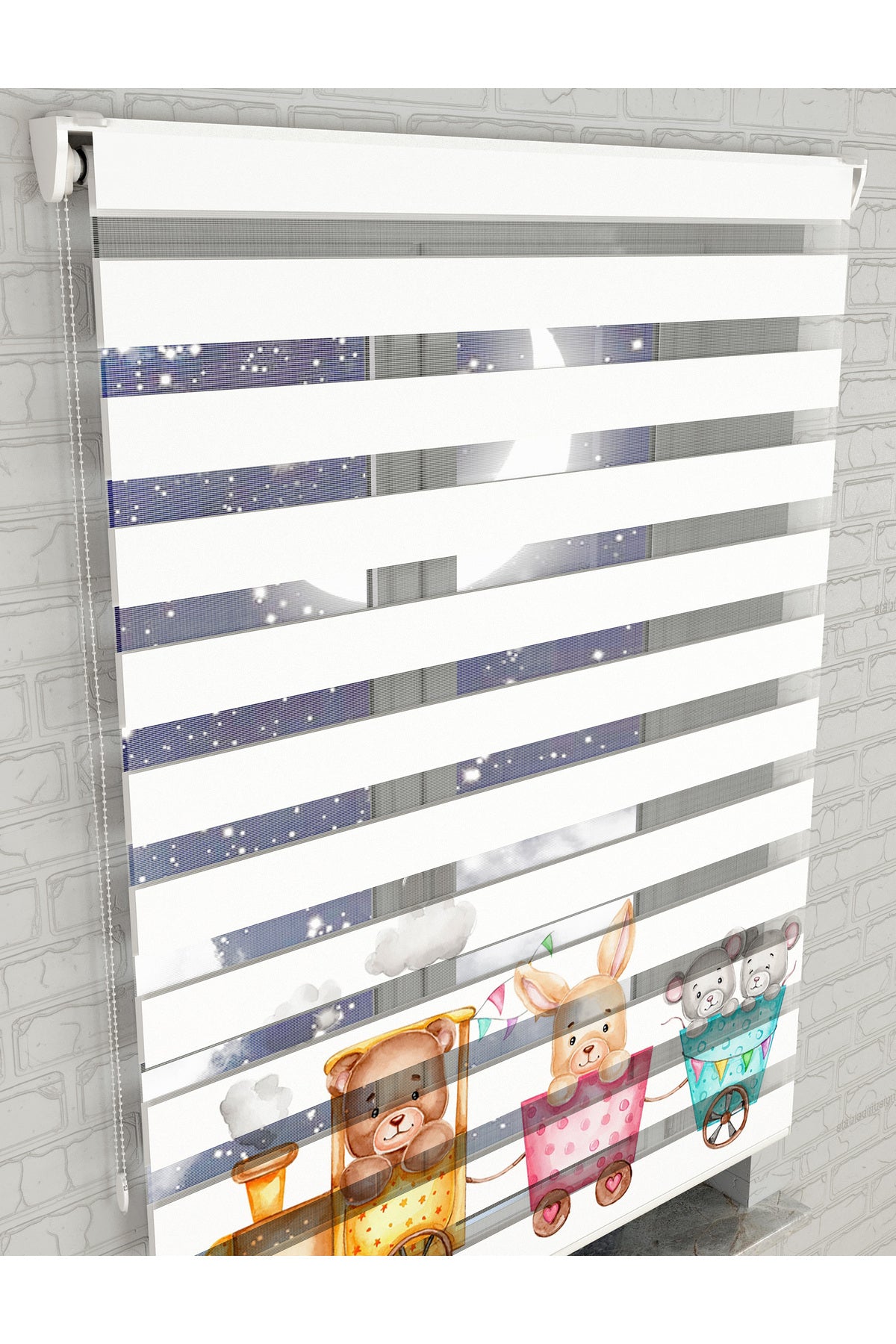 dijital baskılı zebra perde