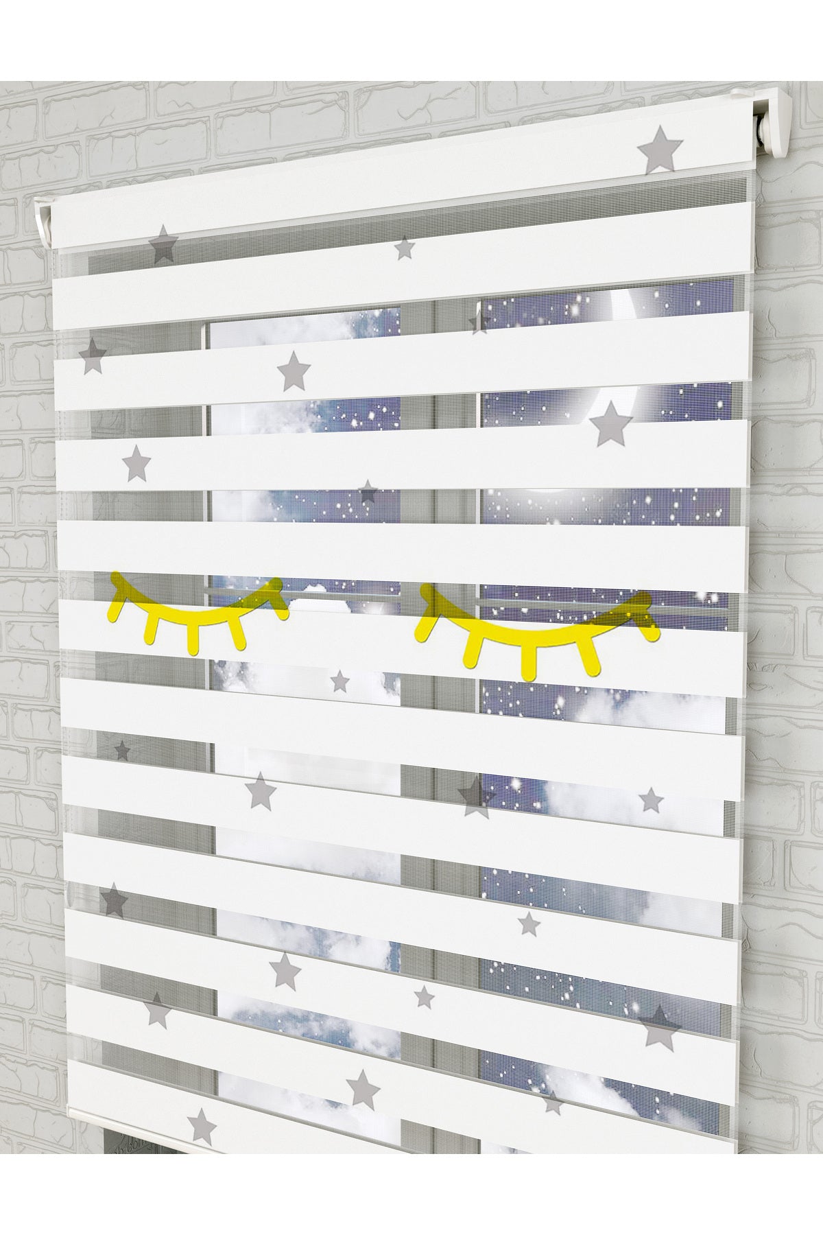 bebek odası zebra perde