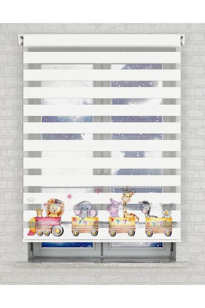 baskılı zebra perde