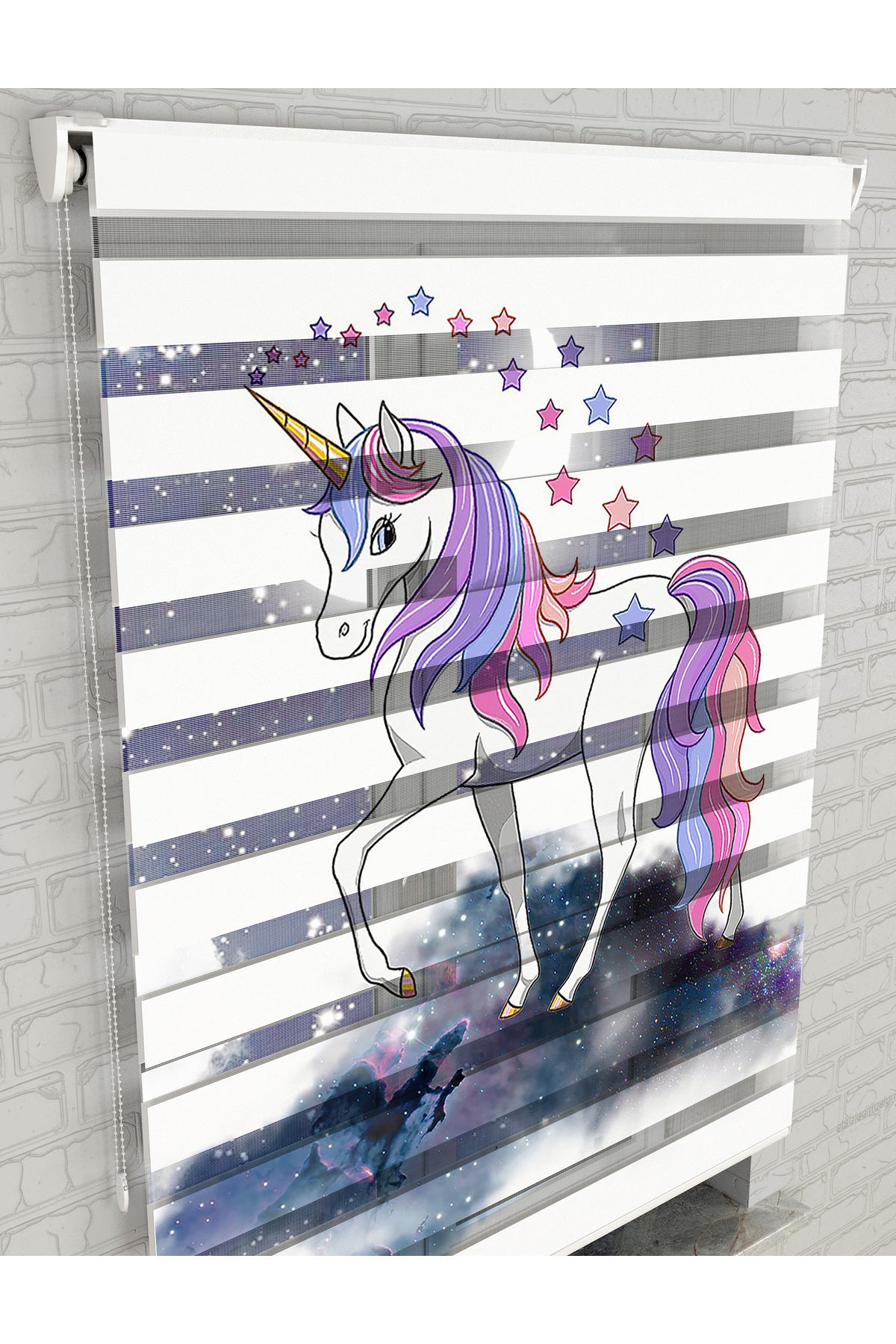 dijital baskılı zebra perde