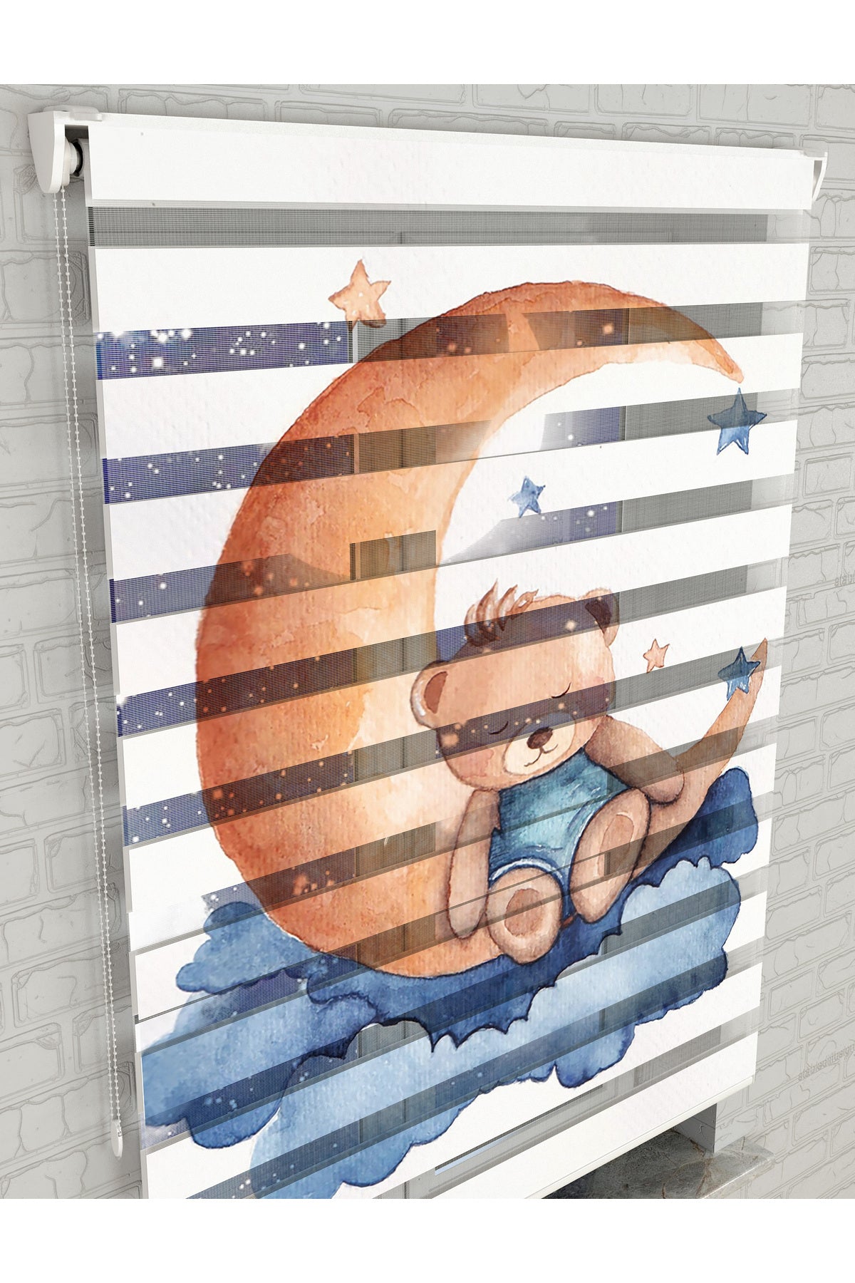 dijital baskılı zebra perde