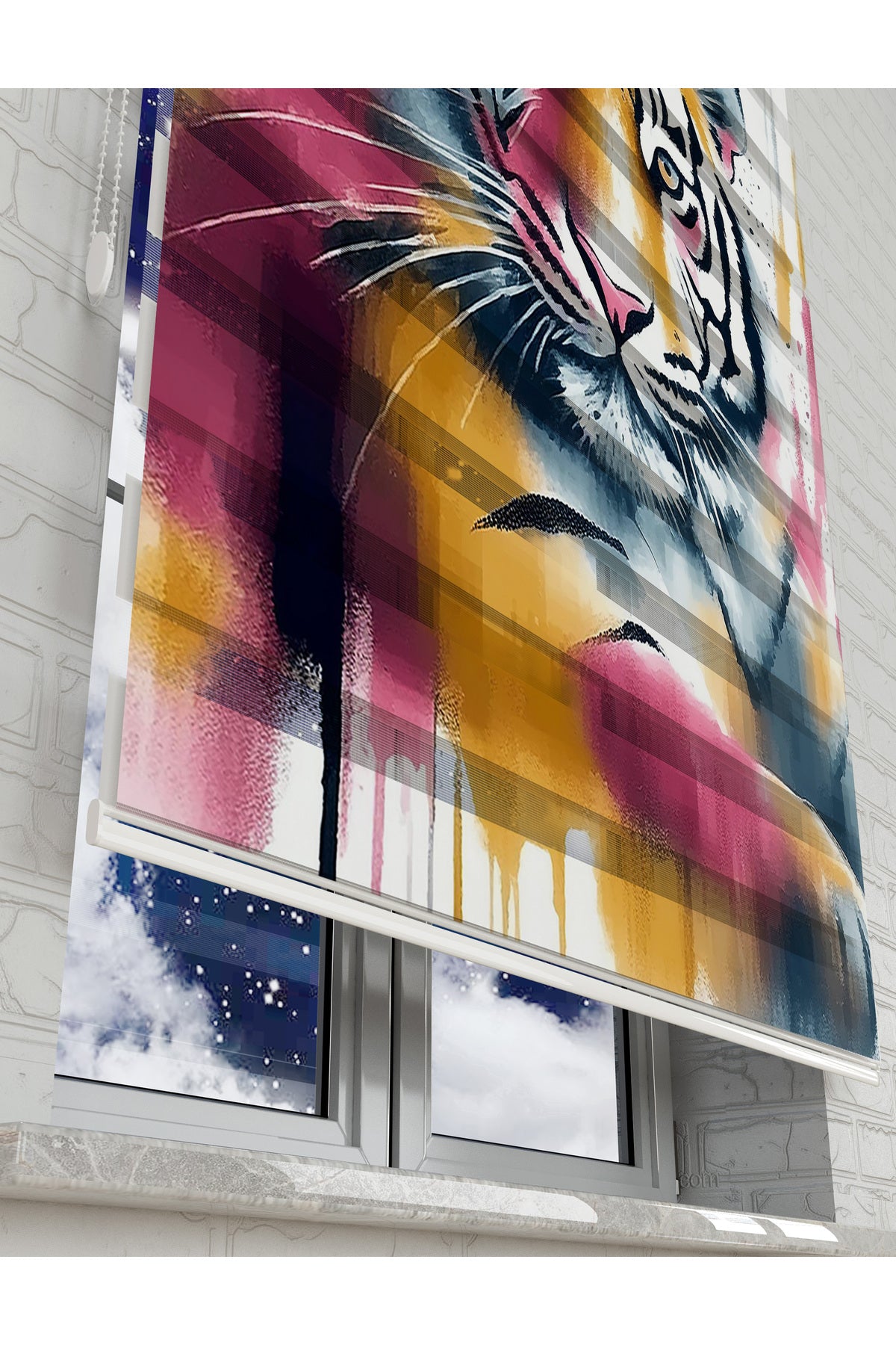 çocuk odası zebra perde