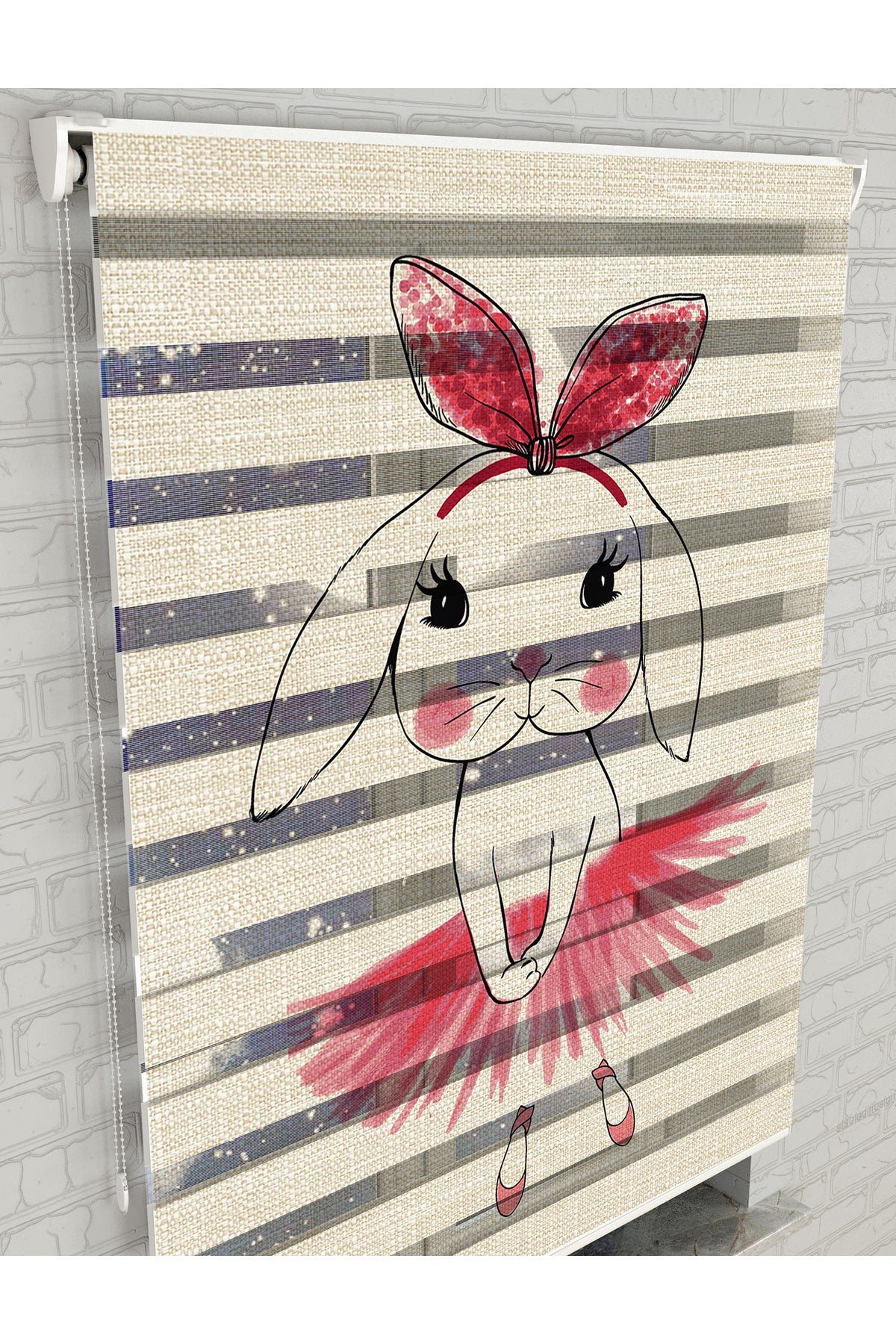 dijital baskılı zebra perde