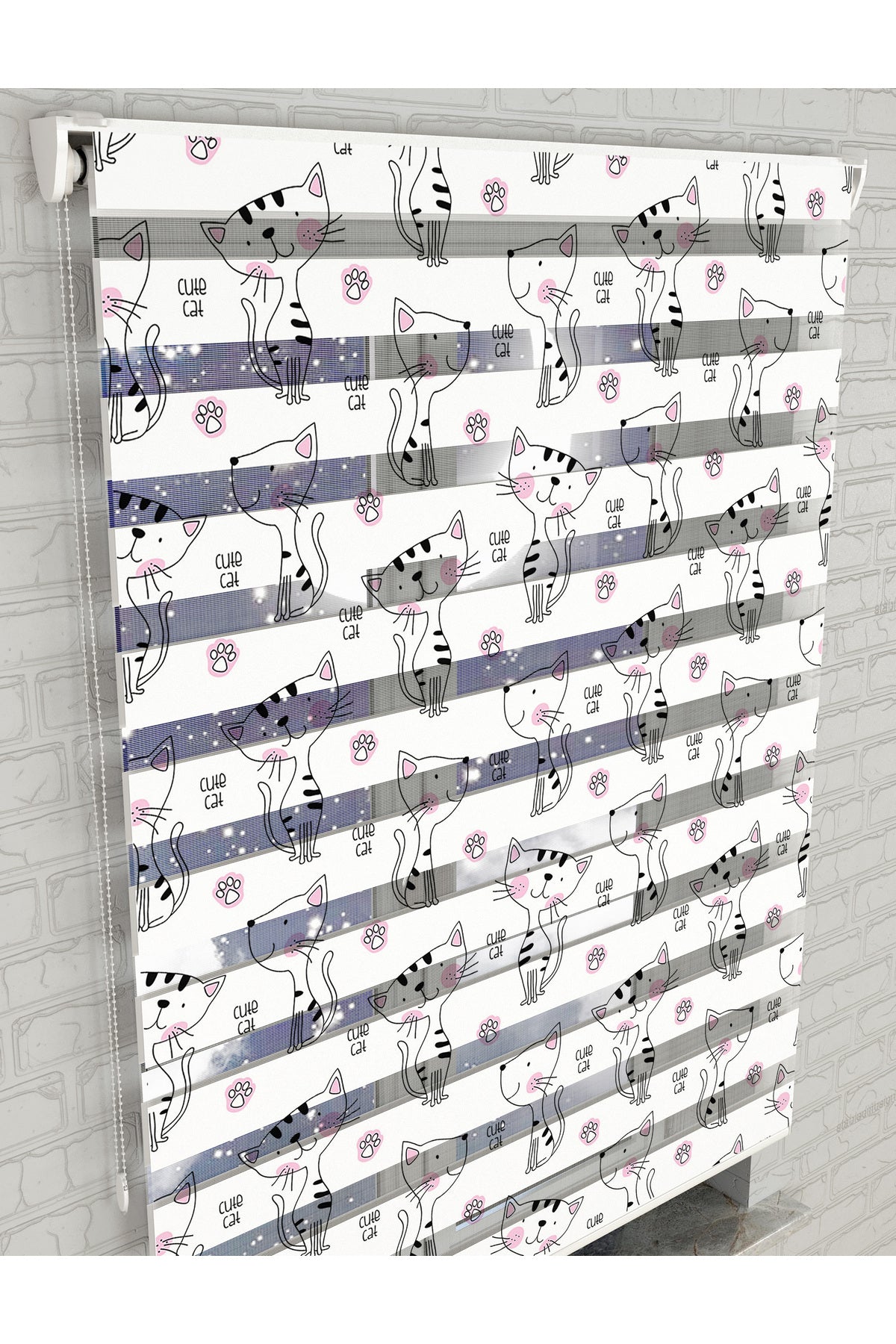 dijital baskılı zebra perde