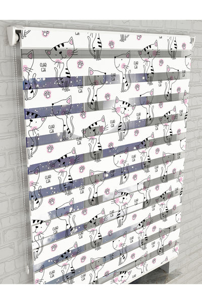 dijital baskılı zebra perde