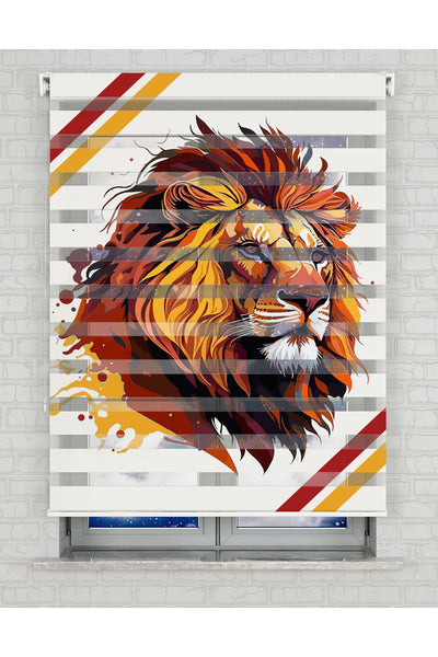 baskılı zebra perde