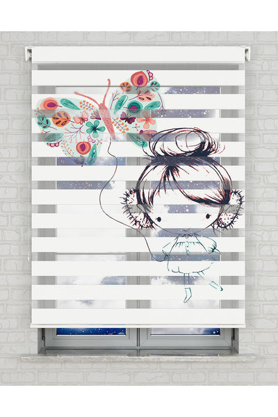 baskılı zebra perde