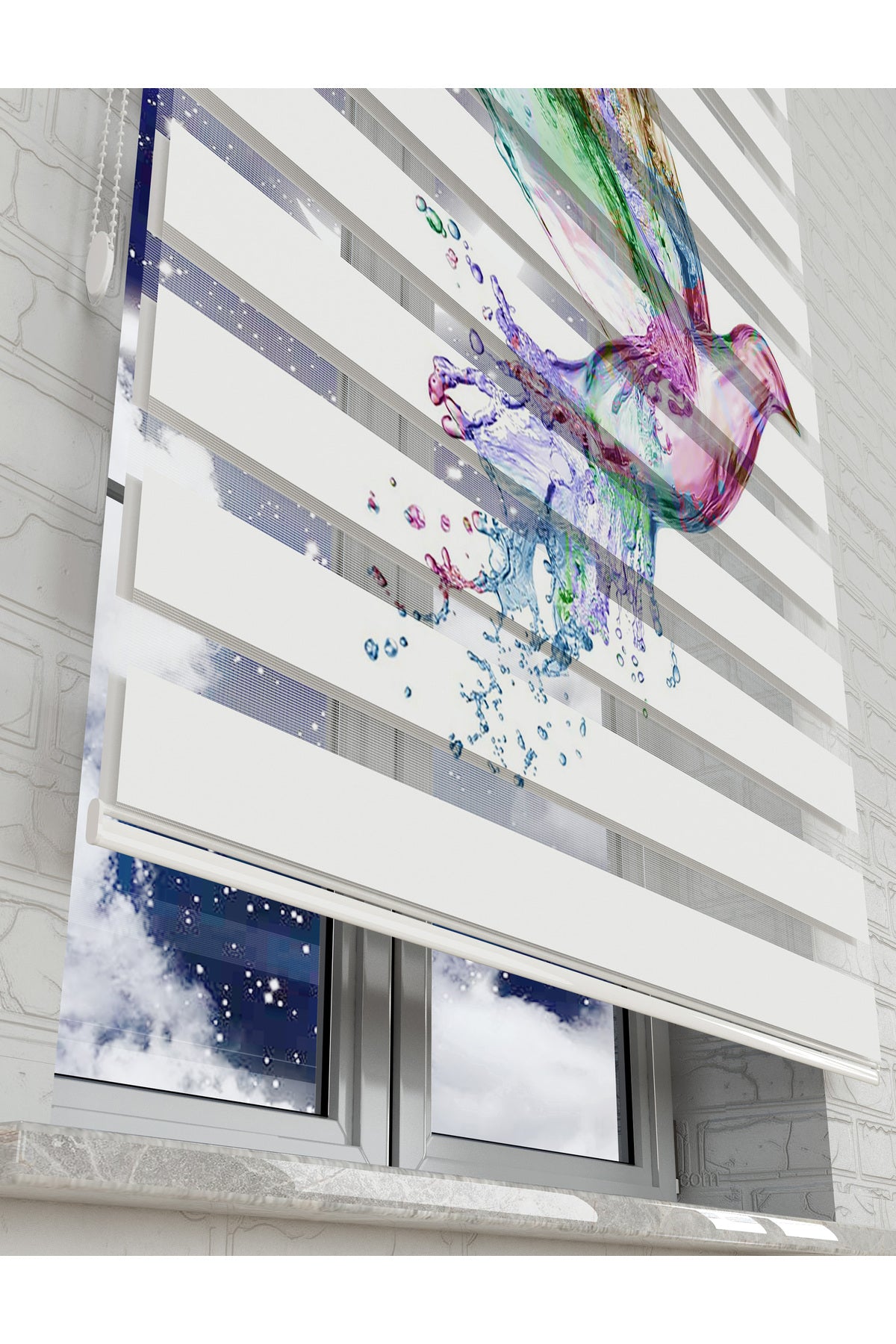 çocuk odası zebra perde