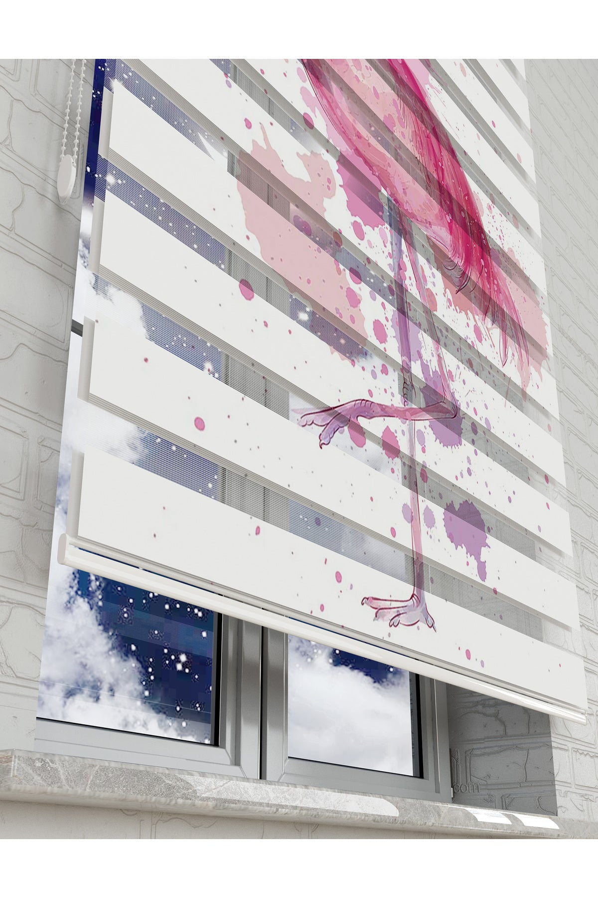 çocuk odası zebra perde