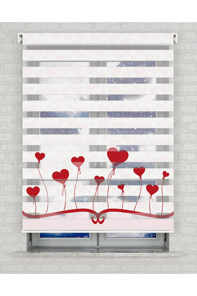 baskılı zebra perde