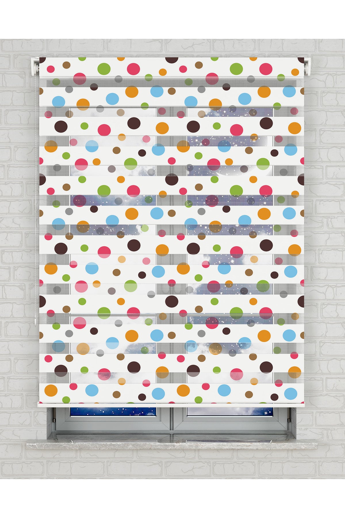 baskılı zebra perde