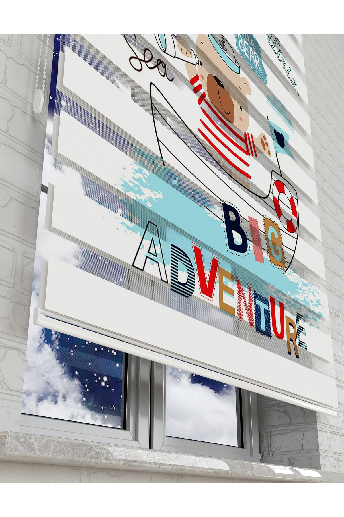 çocuk odası zebra perde