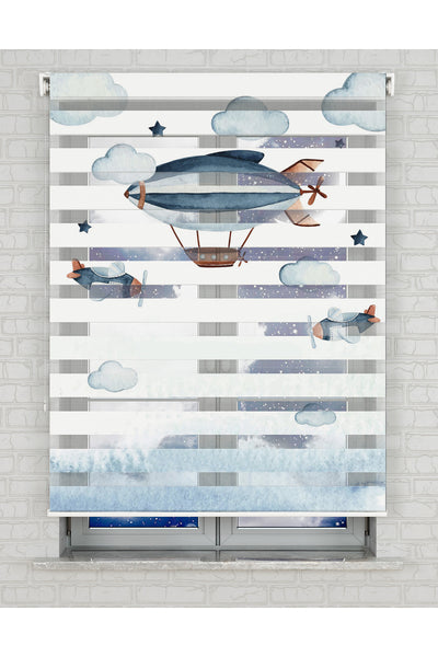 baskılı zebra perde