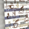 Coffee - Kahve Baskılı Zebra Perde -Mutfak Perdesi