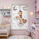 Bulutlarda Sevimli Midilli Bebek Odası Zebra Stor Perde