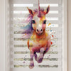 Rengarenk Suluboya Unicorn Çocuk Odası Zebra Stor Perde – ürün görseli 3