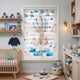 Hello Baby Yazılı Balonda Tavşan Zebra Stor Perde
