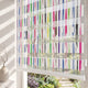 Renkli Dikey Fırça Çizgileri Genç Odası Zebra Stor Perde