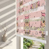 Pembe Baykuş ve Kayan Yıldızlar Bebek Odası Zebra Stor Perde – ürün görseli 2