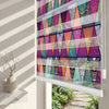 Renkli Mandala Üçgen Patchwork Salon Zebra Stor Perde – ürün görseli 2