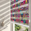 Pembe Mor Mandala Etnik Patchwork Salon Zebra Stor Perde – ürün görseli 2
