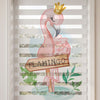 Taçlı Pembe Flamingo Çocuk Odası Zebra Stor Perde – ürün görseli 3