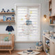 Gezegende Ayıcık ve Yıldızlar Bebek Odası Zebra Stor Perde